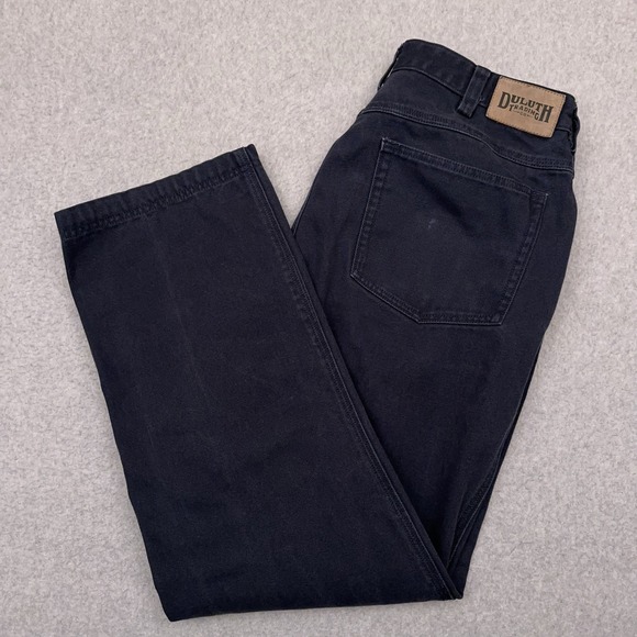 Duluth Heavyweight Fire Hose Relaxed‎ Fit 5 Pocket Pants Men's 34x30 Navy Blue - Picture 1 of 11